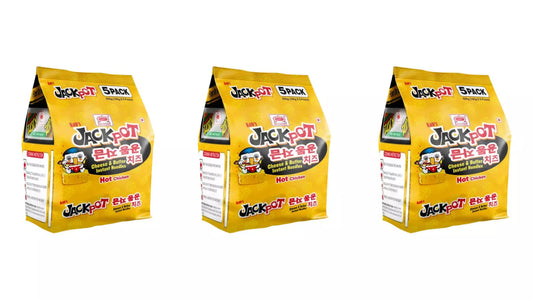 Kab's Jackpot Hot Chicken Cheese & Butter Instant Noodles 5-in-1 500g Pack of 3