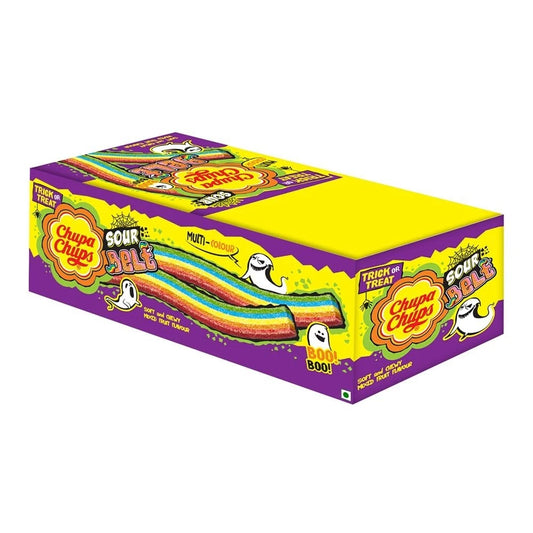 Chupa Chups , Sour Belt, Mixed Fruit Punch Flavour, Soft & Chewy 691.2g