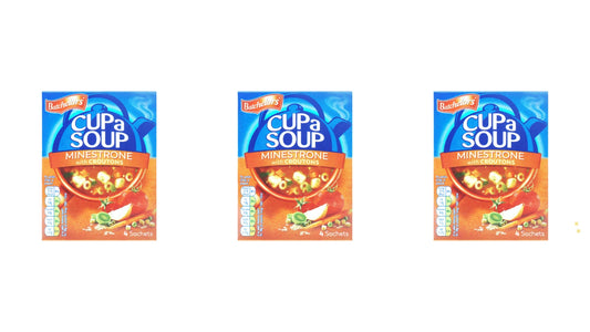 Batchelor's Cup a Soup 4 Sachets - Minestrone - Pack of 3 - No Preservatives