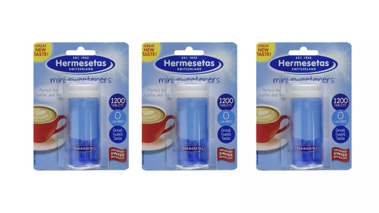 Hermesetas Mini Sugar-Free Sweetners Original 1200's Variant - Pack of 3 - Swiss