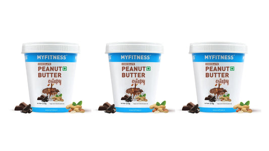 MYFITNESS Peanut Butter Chocolate Spread Crispy 510g | 21g Protein - pack of 3