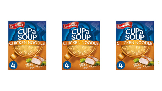 Batchelor's Cup a Soup 4 Sachets - Chicken Noodle - Pack of 3 - No Preservatives