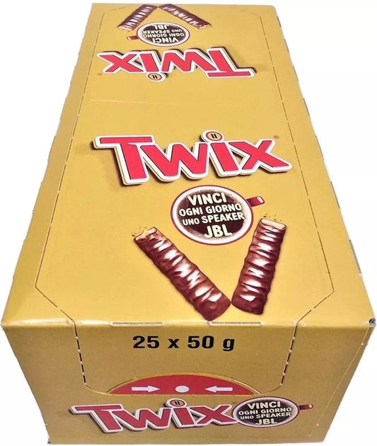 Twix Smooth & Crunchy Caramel Coated Creamy Milk Chocolate Bars 24x50g