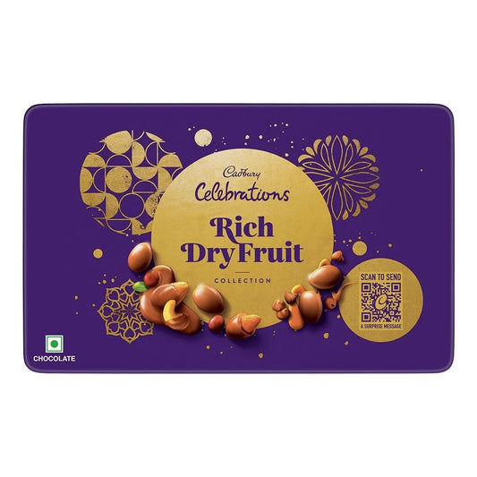 Cadbury Celebrations Rich Dry Fruit Collection Chocolate Diwali Gift Pack 177g