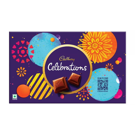 Cadbury Celebrations Assorted Chocolate Diwali Gift Pack,189.6g - Packaging Vary