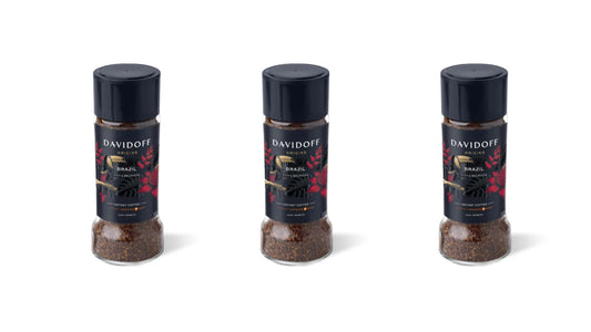 Davidoff Brazil Instant Coffee 8/12 Intensity 100% Arabica 100g Pack of 3
