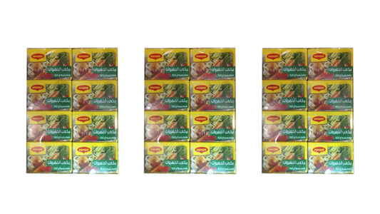 Maggi Stock Vegetables Cube 24 cubes each 432g - Pack of 3 - Perfect For Soups!