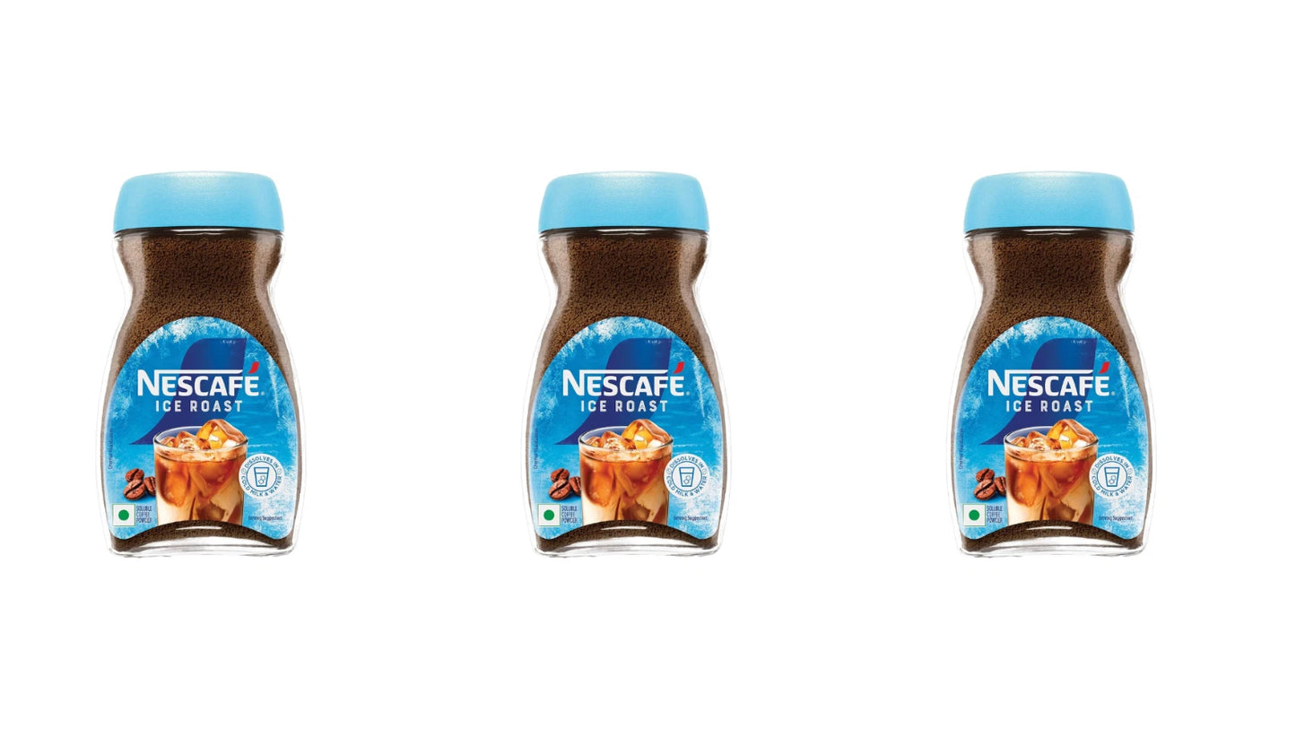NESCAFE Ice Roast | Instant Coffee Powder for Cold Coffee Lovers 90g - Pack of 3