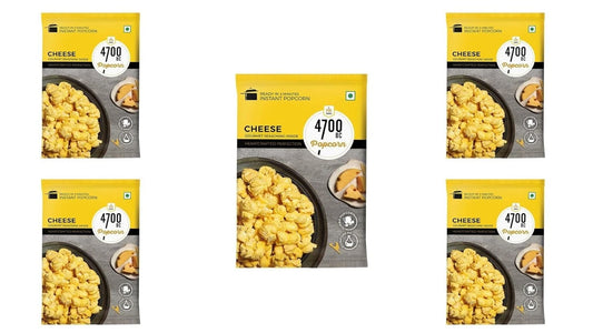 4700BC Instant Popcorn, Cheese, 60g - Pack of 5 - Vegetarian | GMO Free