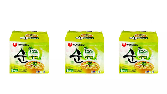Nongshim Shin Ramyun Veggie Ramen Instant Noodles 120g Pack of 3 - Korean Yum!