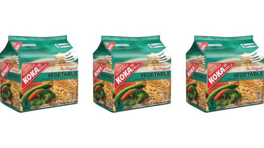 Koka Oriental Instant Noodles Original Vegetable Flavour (5 x 85g) - Pack of 3