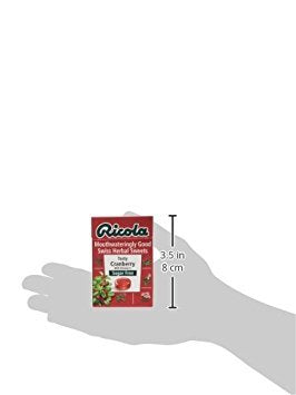 Ricola Cranberry Sugar Free Swiss Herb Drops 45 g (Pack of 10) - Cranberry Bliss!