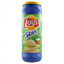 Lay's STAX Sour Cream and Onion, 155.9g - "Onion Flavor Explosion!"