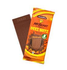 Mr. Beast Bar Deez Nutz Milk Chocolate With Peanut Butter & Milk Net Wt 2.1Oz 60 Grams - "Deez Nutz Delight!"