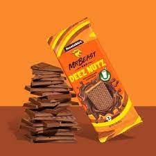 Mr. Beast Bar Deez Nutz Milk Chocolate With Peanut Butter & Milk Net Wt 2.1Oz 60 Grams - "Deez Nutz Delight!"