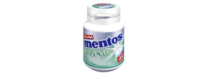 Mentos White Spearmint SugarFree Gum with Xylitol 40 Pieces, 60g - "Spearmint White Delight!"