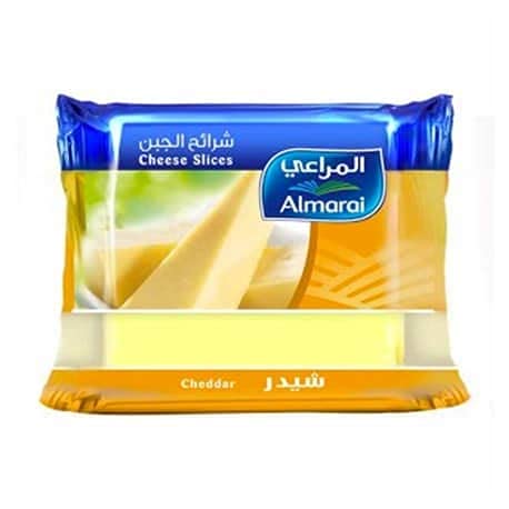 Almarai Cheddar Cheese Slices 200gm (Pack of 2pcs *200gm) Imported - Cheesy Delight!