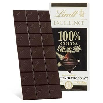 Lindt Excellence Dark Cocoa 99% 50g and Lindt Excellence Dark Cocoa100% 50g Chocolate Bar (Combo Pack)