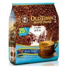 Old Town White Coffee Less Sugar 3 in 1 Instant Premix White Coffee Packet ( 15 X 35g ), 525g - "Coffee with less guilt!"