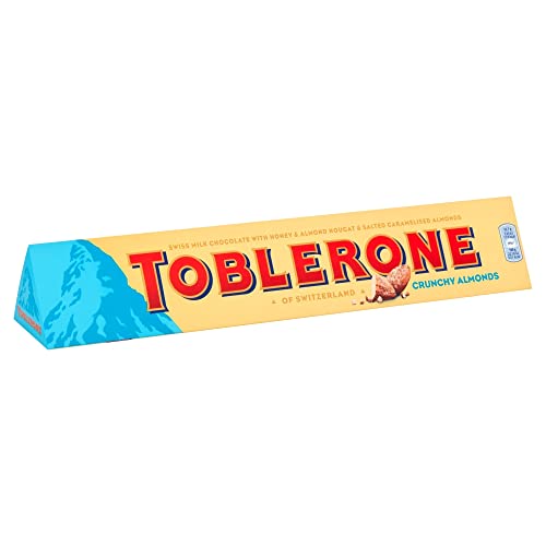 Toblerone Swiss Milk Chocolate with Crunchy Almonds, 360 g