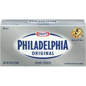 Kraft Philadelphia Cream Cheese Brick Original 8 oz Pack of 4 - "Cream Cheese Multipack!"