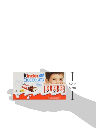 Kinder Chocolate 8 Bars, 100 g, Orange & White, (XGB320008) - Enjoy the classic taste of Kinder Chocolate in orange and white, 8 bars, 100g.