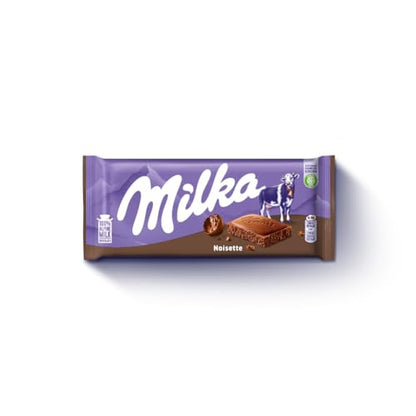 Milka Hazelnut 100% Alpine Milk Chocolate, 100 g - "Hazelnut Heaven!"