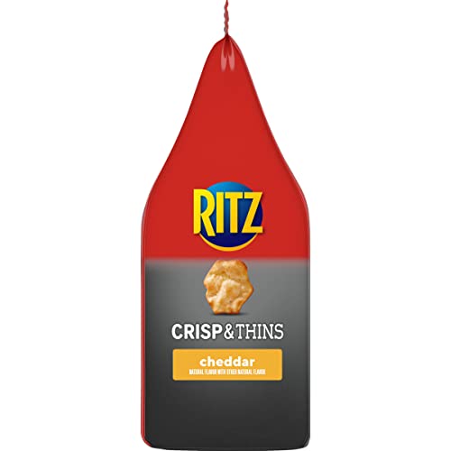 RITZ Crisp And Thins Cheddar Chips, 7.1 Oz 201g - Cheddar Ritz Crisps!