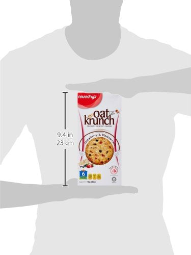 Munchy's Oat Krunch, Strawberry and Blackcurrant, 156g - "Berry Krunch Joy!"