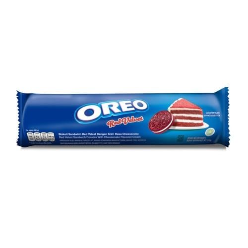 Oreo Red Velvet 133g - Decadent Biscuits Infused with Rich Red Velvet Flavor, Creamy Filling, Perfect Dessert Delight - "Red velvet indulgence!"