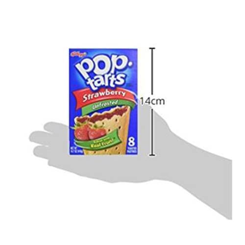 Pop Tarts Frosted Strawberry Pack of 4 Pouch, 4 x 416 g - "Four-pack of strawberry delight!"