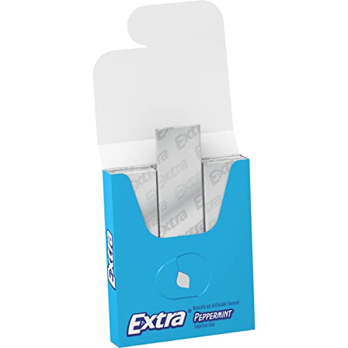 Extra Long Lasting Flavour Peppermint Sugarfree Gum - 15 Sticks - 2 Pack, 2 x 40 g - Long-lasting peppermint!