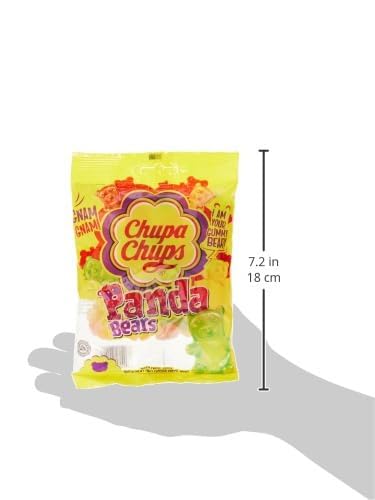 Chupa Chups Panda Bears - Soft & Chewy Gummy Candy with Real Fruit Juice | Irresistible Fruit Flavour | Fun Snack for Kids and Adults | 160g Pack - Panda bear gummies