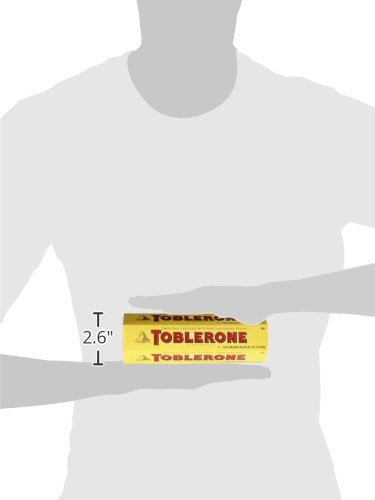 Toblerone Swiss Milk Chocolate With Honey And Almond Nougat 6 - 3.52 Oz100G Bars Total Net 1Lb 5.12 Oz600G