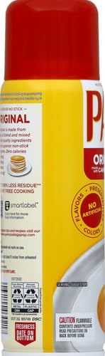 PAM Original Made with Canola Oil Blend Non Stick Cooking Spray, 170 g - "Original canola blend!"