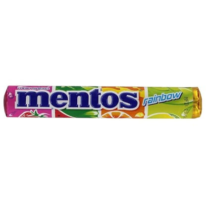 Mentos Roll Chewing Gum Roll 29g Each - Box of 14 (Rainbow) - "Rainbow Chew Extravaganza!"