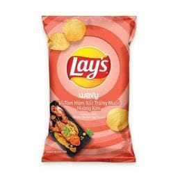 Lay's Wavy Vị Tôm Hùm Xốt Trứng Muối Hoàng Kim 90g - "Golden Lobster Egg Sauce!"