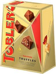 Toblerone Truffles Treats Pack a Velvety Smooth Milk Chocolate Centre with Crunchy Almond and Nougat to Boost 180g (Gift Box)