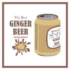 Royalty Ginger Beer Soft Drink, Pack of 24 Cans X 330ml (Imported Product)