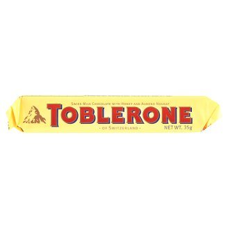 Toblerone Swiss Milk Chocolate with Honey & Almond Nougat, 35g (Pack of 3)