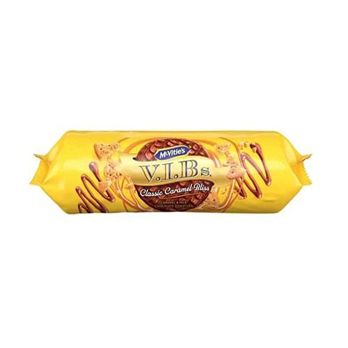 McVitie's VIBs Classic Caramel Bliss Caramel & Milk Chocolate Biscuits, 250g - "Classic Caramel Bliss Biscuits!"