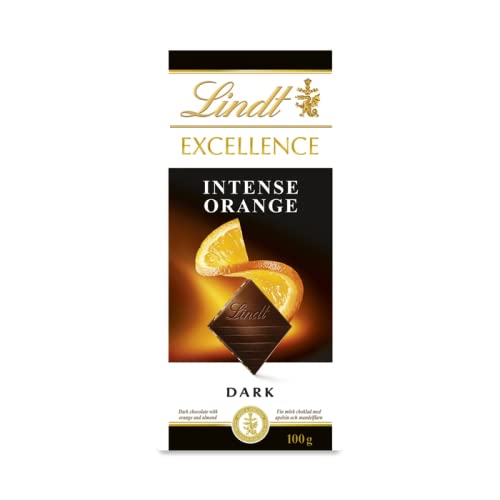 Lindt Chocolate Excellence Combo Pack Collection Of Dark Chocolate, Sea Salt, Intenes Orange, Chilli, Each 100g Pack Of 3