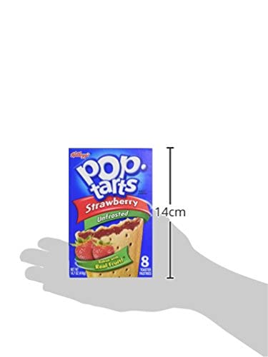 Pop Tarts Unfrosted Strawberry, 2 x 384 g - "Double the unfrosted strawberry delight!"