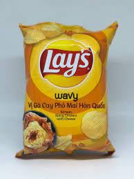 Lay's Potato Chips Korean Spicy Chicken With Cheese - "Spicy Chicken Crunch!"