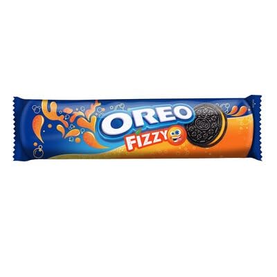 Oreo Biskuit Fizzy Regular 133g - Crunchy Chocolate Biscuits with a Fizzy Twist, Perfect Snack for Refreshing Moments - "Fizzy chocolate fun!"