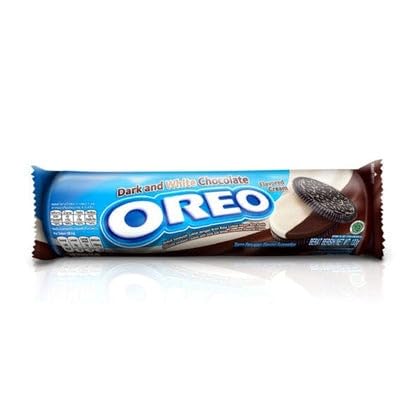 Oreo Dark & White Chocolate 130g - Indulgent Biscuits with a Blend of Rich Dark and Creamy White Chocolate Layers - "Dark and white chocolate indulgence!"