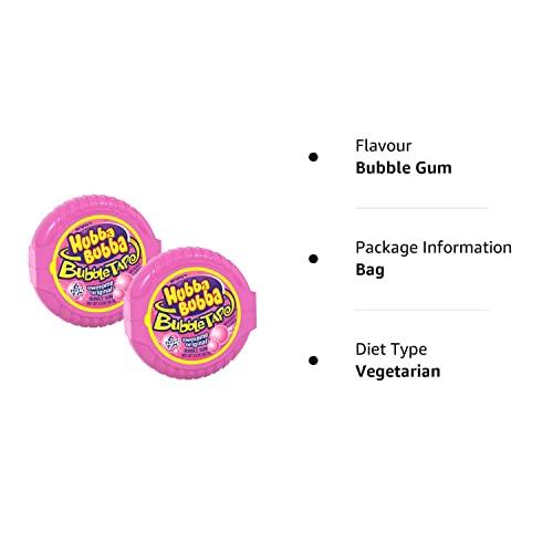 Hubba Bubba Awesome Original Bubble Tape Pack of 2 Pouch, 2 x 56 g - Double the fun with two packs of original bubble tape, 56g each.