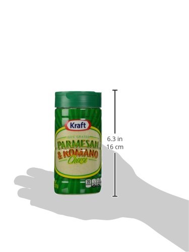 Kraft Real Grated Parmesan & Romano Cheese 227 Grams - Imported From USA! - "Parmesan & Romano Perfection!"