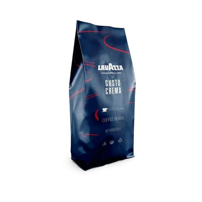 Lavazza Gusto Crema 500G Roasted Coffee Beans - Rich Italian Blend for Espresso & Cappuccino - Premium Aroma & Flavor