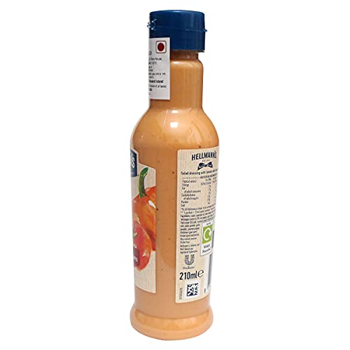 Hellmann's Thousand Island Salad Dressing, 210 ml, Orange & Blue, Medium (109747204) - Classic Thousand Island dressing.